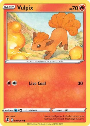 Vulpix (28) (28)/264 Common