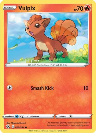 Vulpix (29) (29)/264 Common