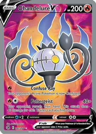 Chandelure V (Full Art) (247)/264 Ultra Rare Holofoil