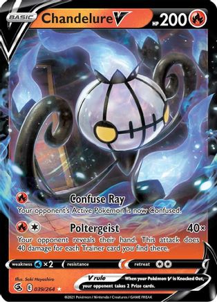 Chandelure V (39)/264 Ultra Rare Holofoil