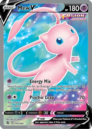 Mew V (Full Art) (250)/264 Ultra Rare Holofoil