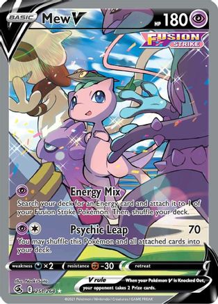 Mew V (Alternate Full Art) (251)/264 Ultra Rare Holofoil
