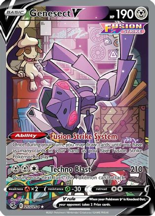 Genesect V (Alternate Full Art) (255)/264 Ultra Rare Holofoil