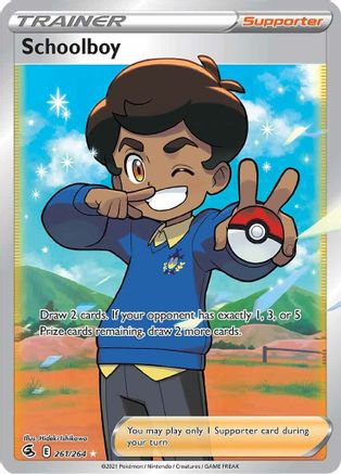 Schoolboy (Full Art) (261)/264 Ultra Rare Holofoil