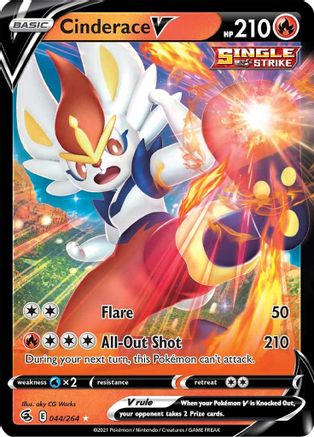 Cinderace V (44) (44)/264 Ultra Rare Holofoil