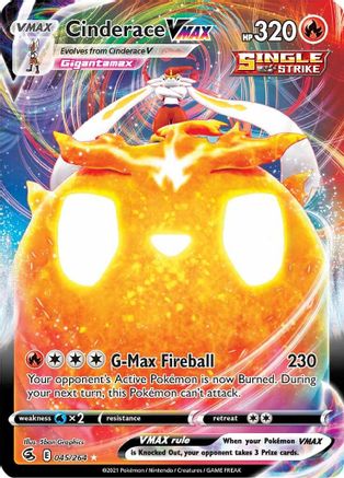 Cinderace VMAX (45)/264 Ultra Rare Holofoil