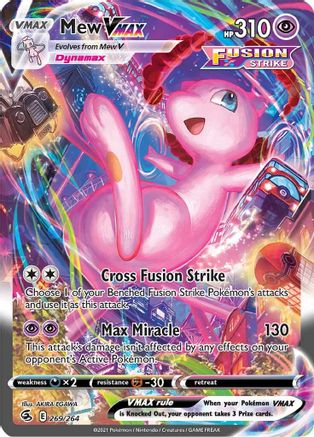 Mew VMAX (Alternate Art Secret) (269)/264 Secret Rare Holofoil