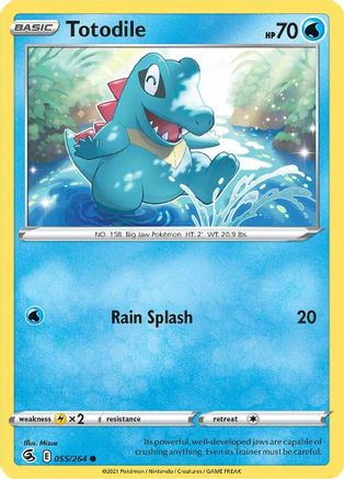 Totodile (55)/264 Common Reverse Holofoil