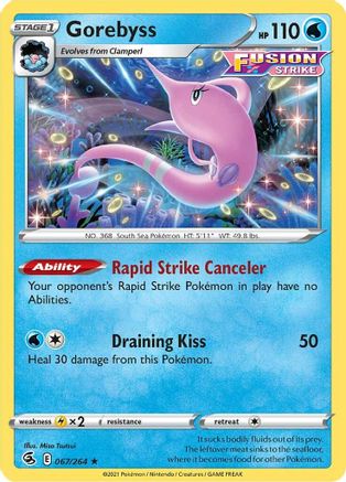 Gorebyss (67)/264 Rare Reverse Holofoil