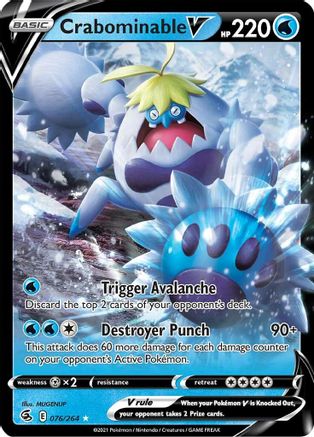 Crabominable V (76)/264 Ultra Rare Holofoil