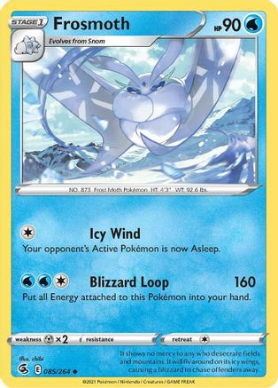 Frosmoth (85)/264 Uncommon Reverse Holofoil