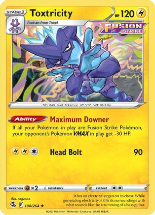 Toxtricity (108) (108)/264 Holo Rare Reverse Holofoil