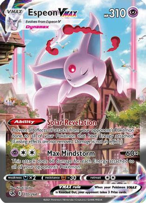 Espeon VMAX (Alternate Art Secret) (270)/264 Secret Rare Holofoil (Cabinet-NM)