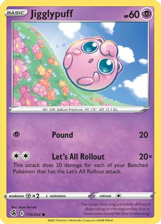 Jigglypuff (110)/264 Common Reverse Holofoil