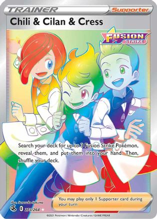 Chili & Cilan & Cress (Secret) (273)/264 Secret Rare Holofoil
