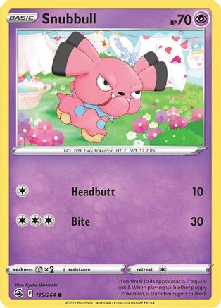Snubbull (115)/264 Common Reverse Holofoil