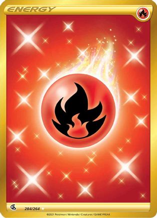 Fire Energy (Secret) (284)/264 Secret Rare Holofoil