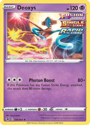 Deoxys (120)/264 Holo Rare Reverse Holofoil