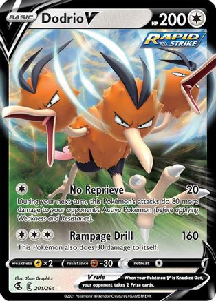 Dodrio V (201)/264 Ultra Rare Holofoil