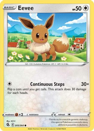 Eevee (205)/264 Common Reverse Holofoil