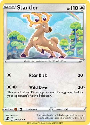 Stantler (208)/264 Uncommon Reverse Holofoil