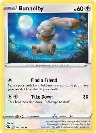 Bunnelby (214)/264 Common Reverse Holofoil