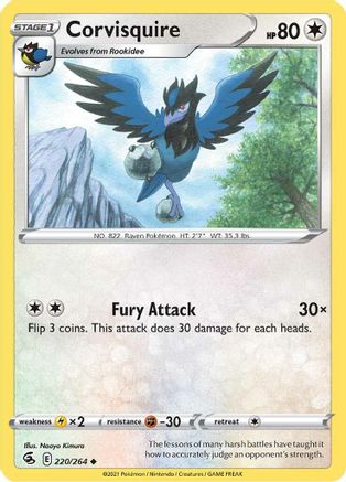 Corvisquire (220)/264 Uncommon Reverse Holofoil