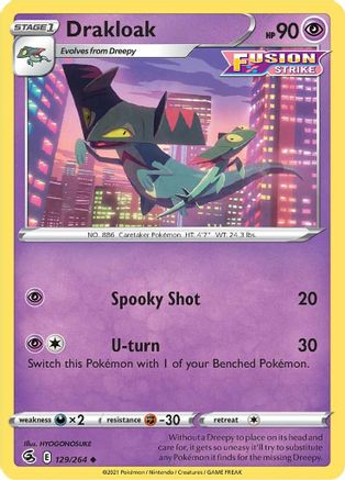 Drakloak (129)/264 Uncommon Reverse Holofoil