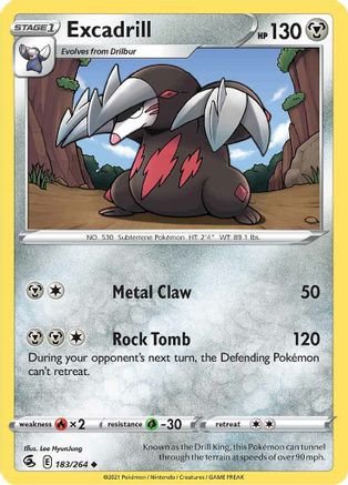 Excadrill (183)/264 Uncommon Reverse Holofoil