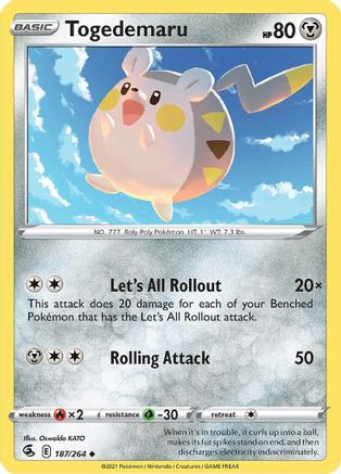 Togedemaru (187)/264 Uncommon