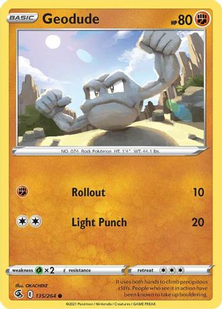 Geodude (135)/264 Common Reverse Holofoil