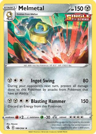 Melmetal (189)/264 Holo Rare Holofoil