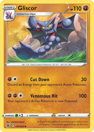 Gliscor (141)/264 Uncommon Reverse Holofoil
