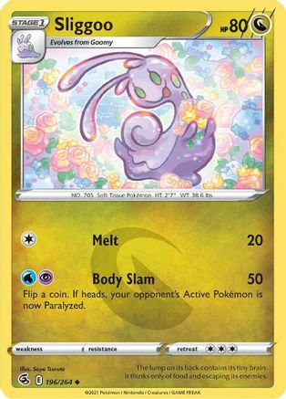 Sliggoo (196)/264 Uncommon Reverse Holofoil