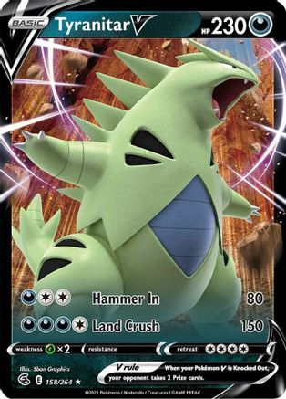 Tyranitar V (158)/264 Ultra Rare Holofoil
