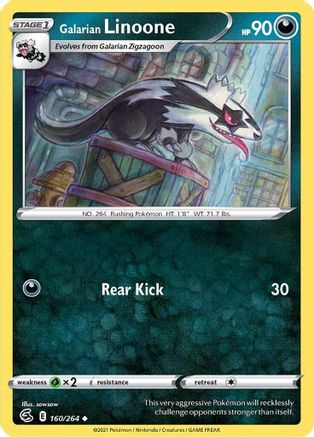 Galarian Linoone (160)/264 Uncommon