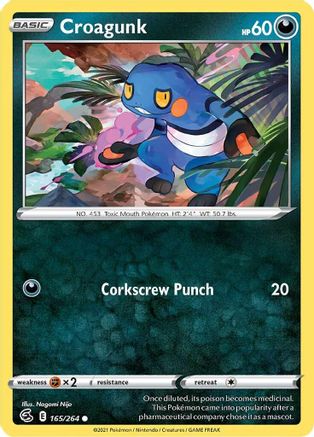 Croagunk (165)/264 Common Reverse Holofoil