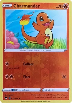 Charmander - 023/185 (Reverse Cosmos Holo) (23) Promo Reverse Holofoil