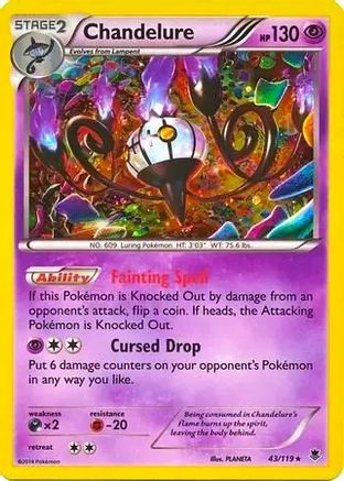 Chandelure - 43/119 (Cosmos Holo) (43) Promo Holofoil
