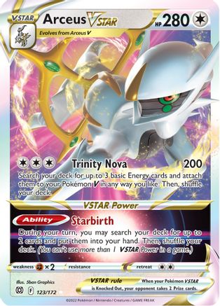 Arceus VSTAR (123)/172 Ultra Rare Holofoil