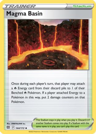Magma Basin (144)/172 Uncommon Reverse Holofoil
