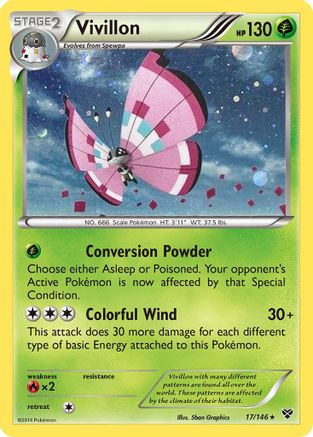 Vivillon - 17/146 (Cosmos Holo) (17) Promo Holofoil
