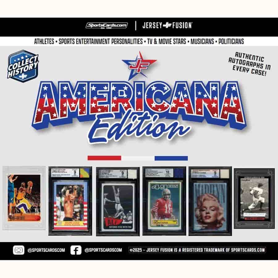 25 Sportscards.com Jersey Fusion Americana