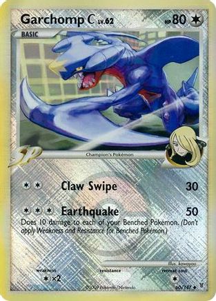 Garchomp C - 60/147 (League Promo) (60) Promo Reverse Holofoil