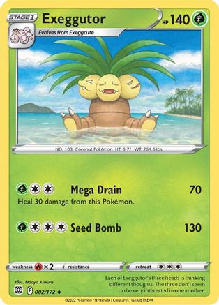 Exeggutor (2)/172 Uncommon Reverse Holofoil
