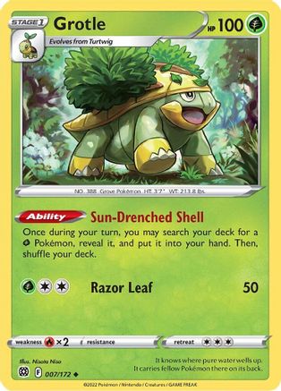 Grotle (7)/172 Uncommon Reverse Holofoil