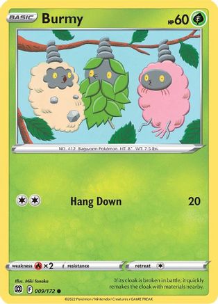 Burmy (9)/172 Common Reverse Holofoil