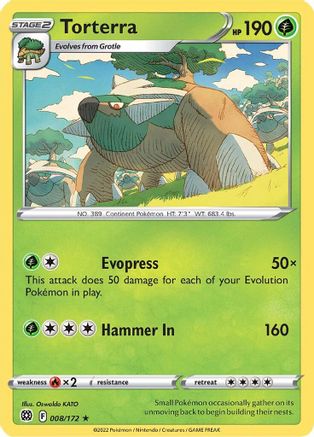 Torterra (8)/172 Holo Rare Holofoil