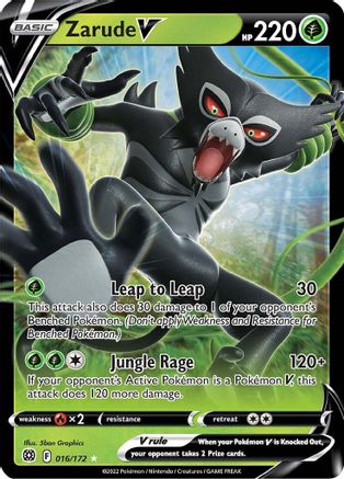 Zarude V (16)/172 Ultra Rare Holofoil