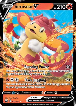 Simisear V (27)/172 Ultra Rare Holofoil